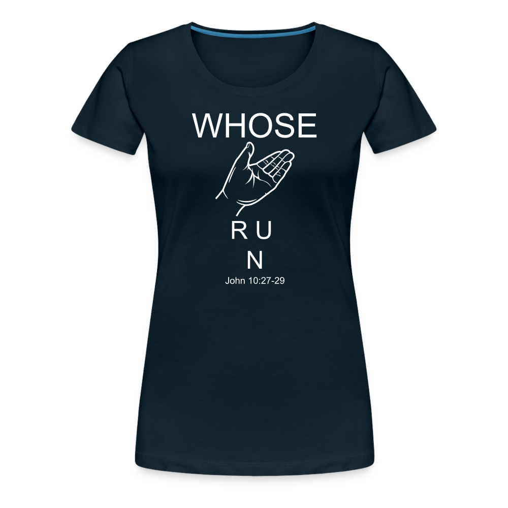Whose Hand Women’s Premium T-Shirt - deep navy