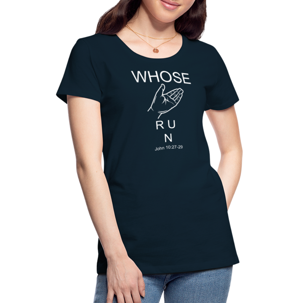 Whose Hand Women’s Premium T-Shirt - deep navy