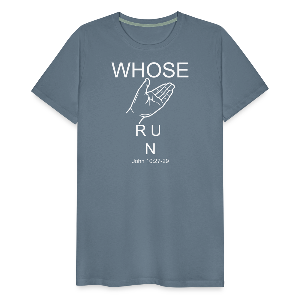 Whose Hand Men's Premium T-Shirt - steel blue