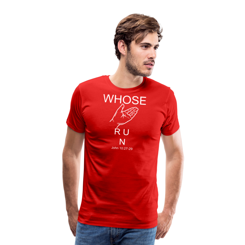 Whose Hand Men's Premium T-Shirt - red