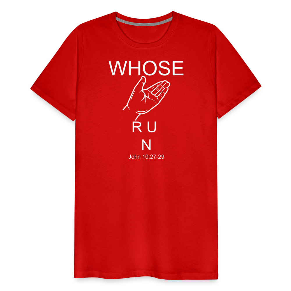 Whose Hand Men's Premium T-Shirt - red