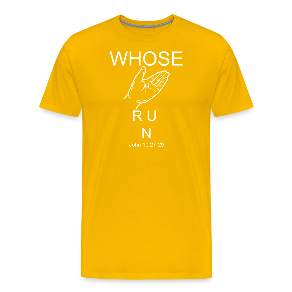 Whose Hand Men's Premium T-Shirt - sun yellow