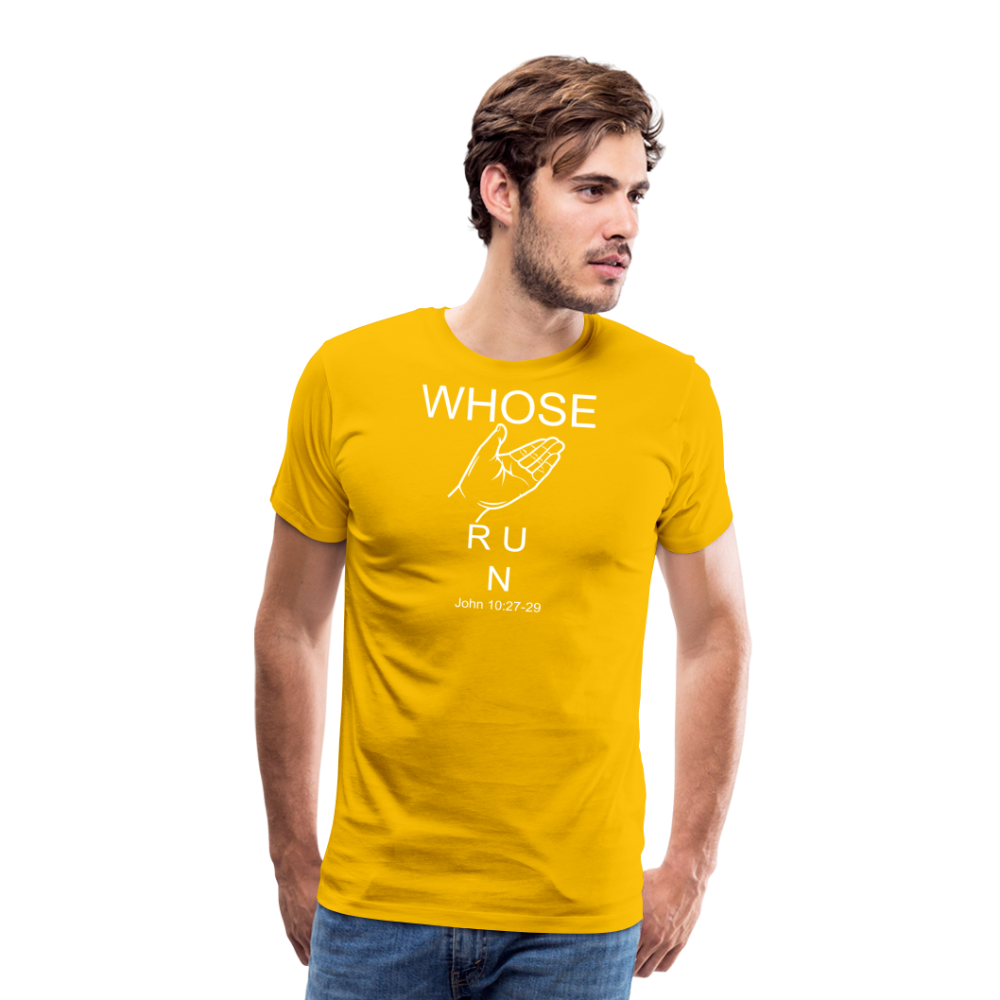 Whose Hand Men's Premium T-Shirt - sun yellow