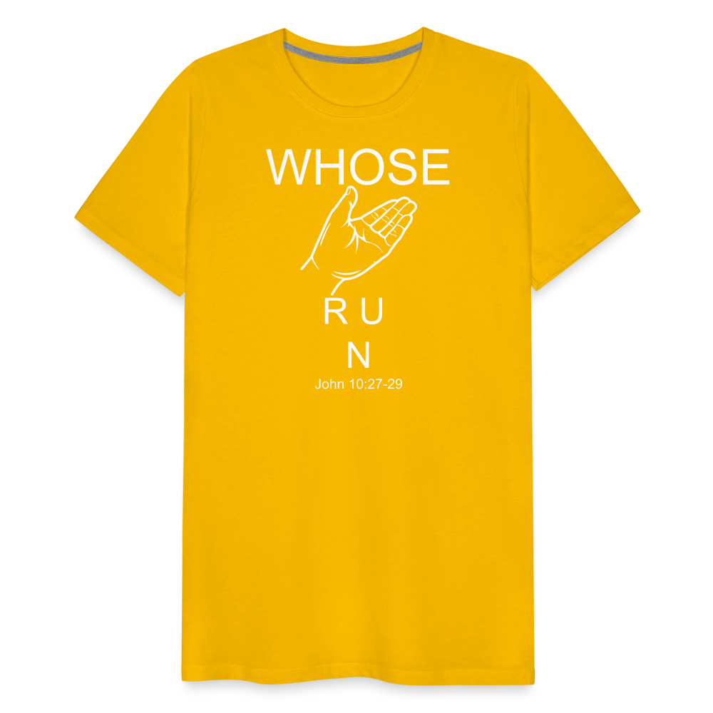 Whose Hand Men's Premium T-Shirt - sun yellow