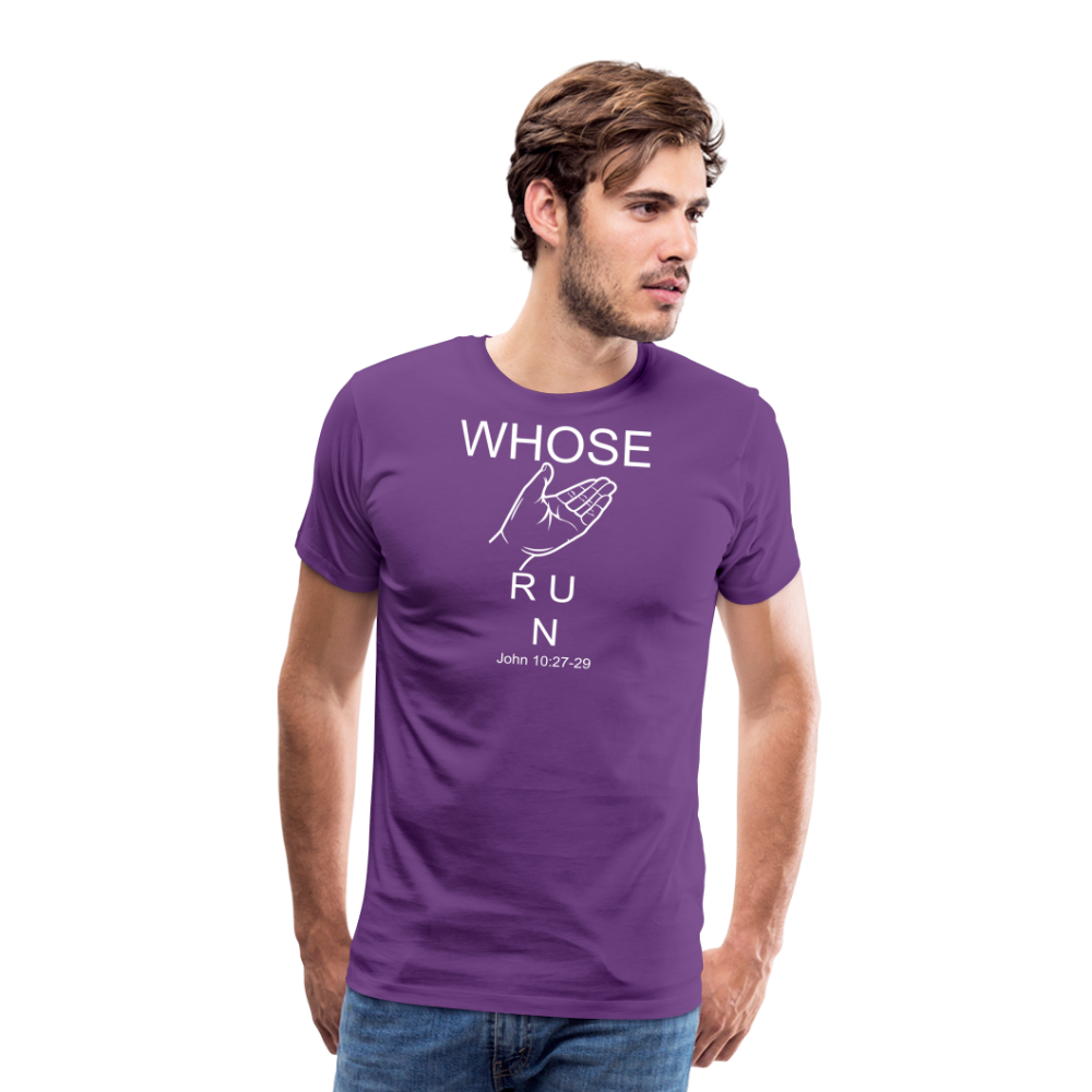 Whose Hand Men's Premium T-Shirt - purple