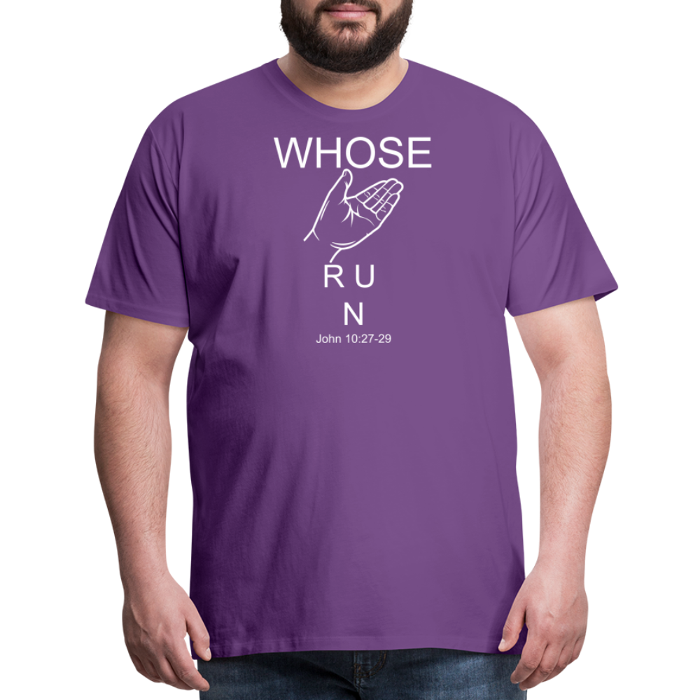 Whose Hand Men's Premium T-Shirt - purple