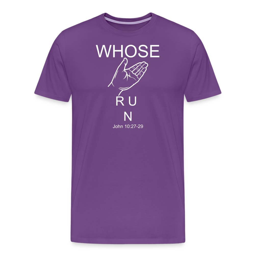 Whose Hand Men's Premium T-Shirt - purple