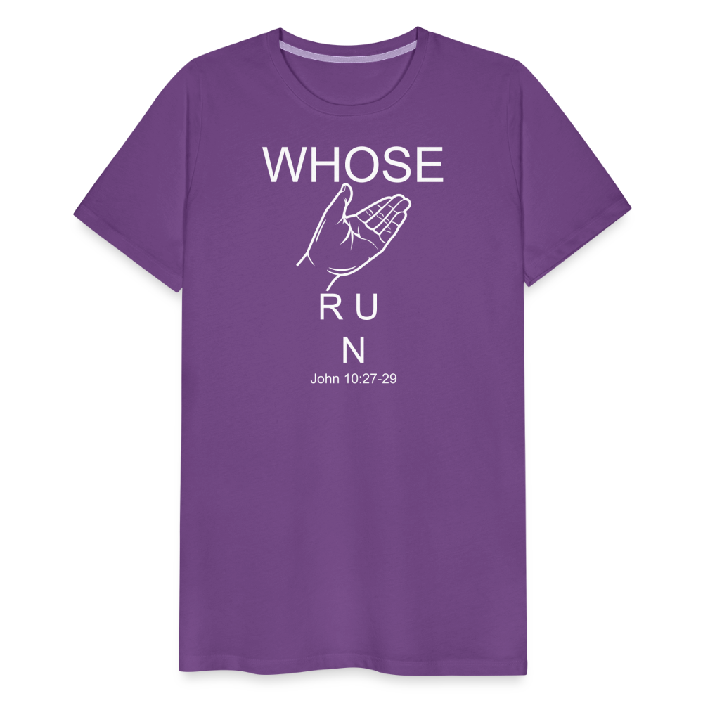 Whose Hand Men's Premium T-Shirt - purple