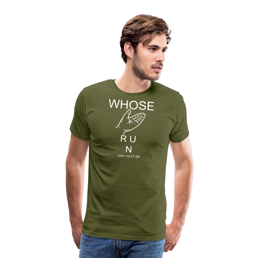 Whose Hand Men's Premium T-Shirt - olive green