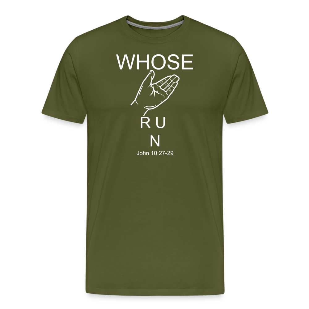 Whose Hand Men's Premium T-Shirt - olive green