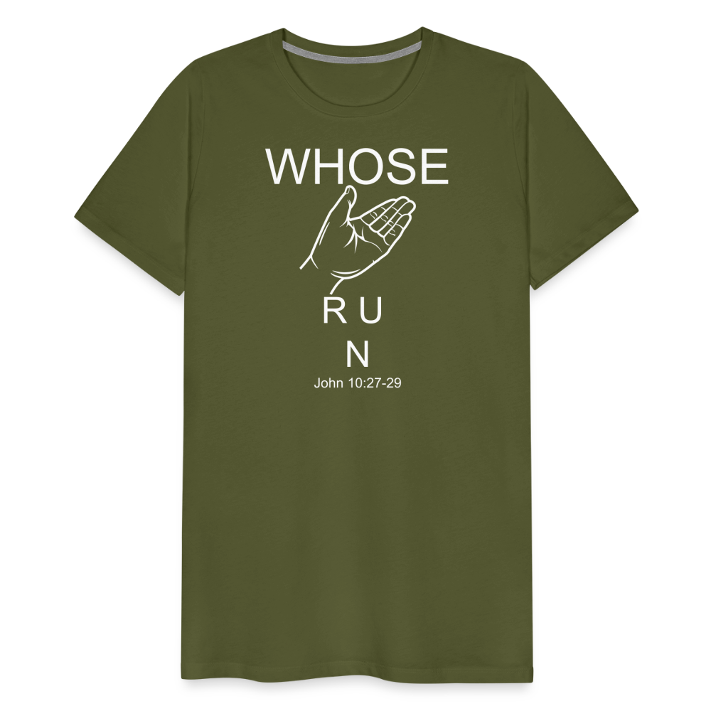Whose Hand Men's Premium T-Shirt - olive green