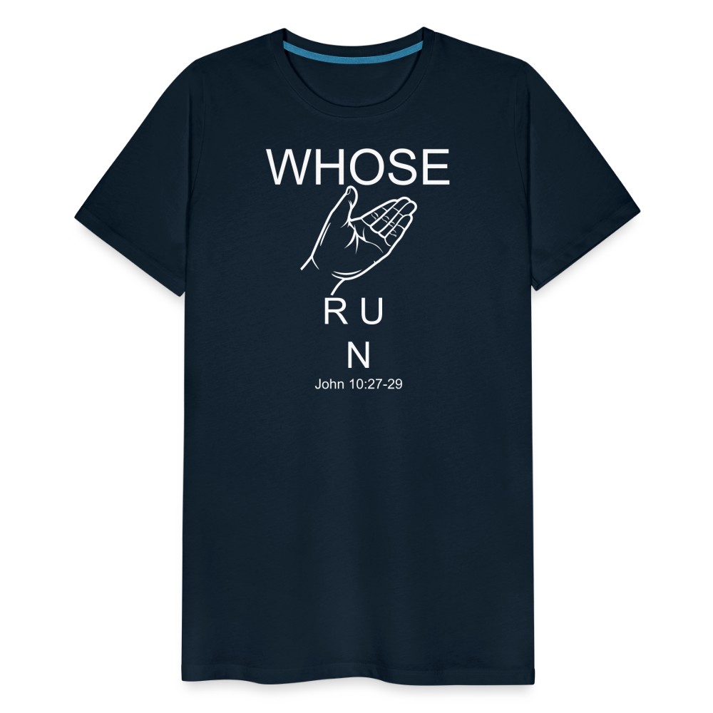 Whose Hand Men's Premium T-Shirt - deep navy