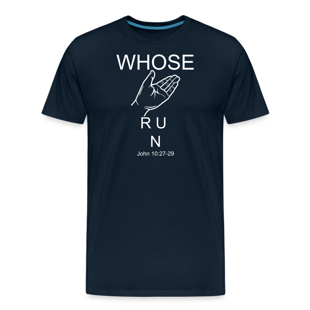 Whose Hand Men's Premium T-Shirt - deep navy