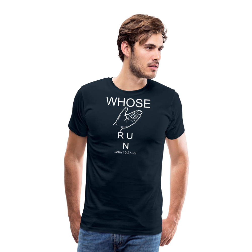 Whose Hand Men's Premium T-Shirt - deep navy