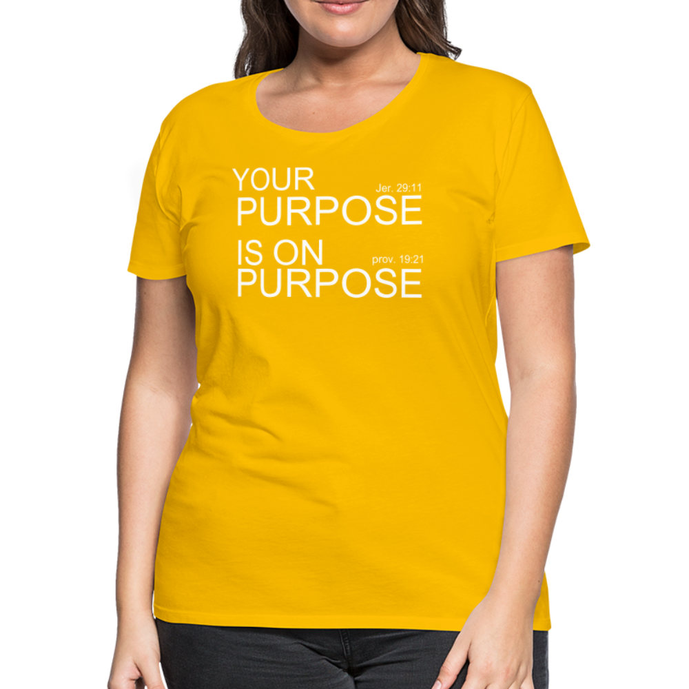 Purpose X2 Women’s Premium T-Shirt - sun yellow