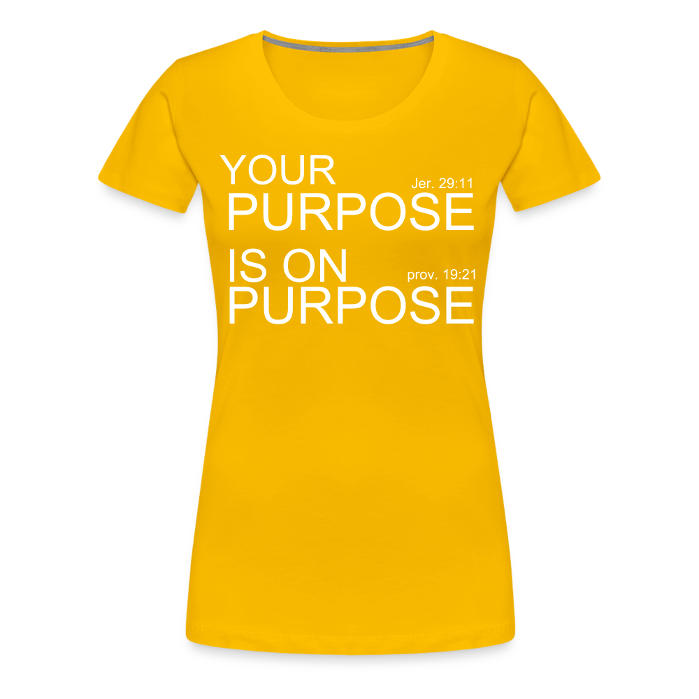 Purpose X2 Women’s Premium T-Shirt - sun yellow