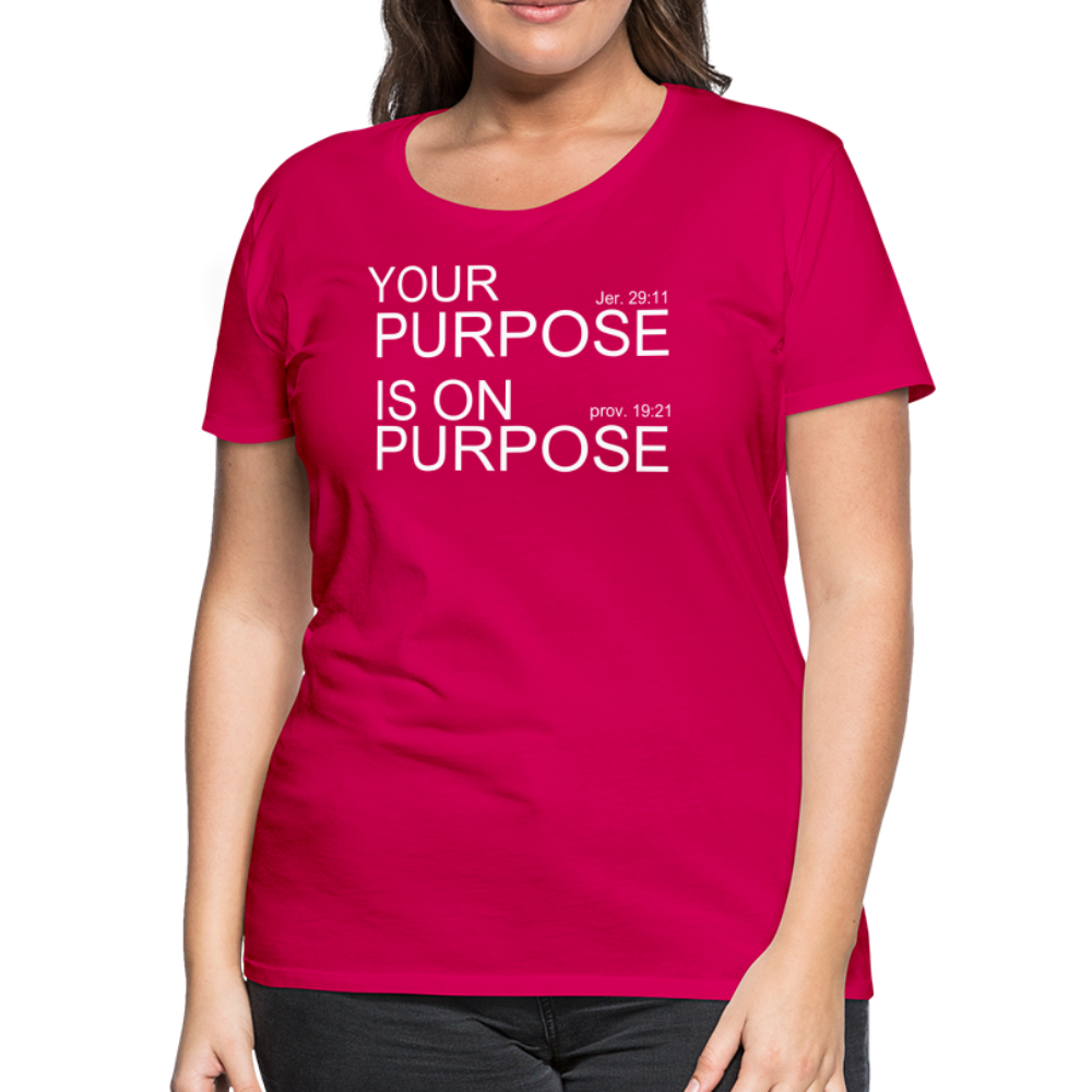 Purpose X2 Women’s Premium T-Shirt - dark pink