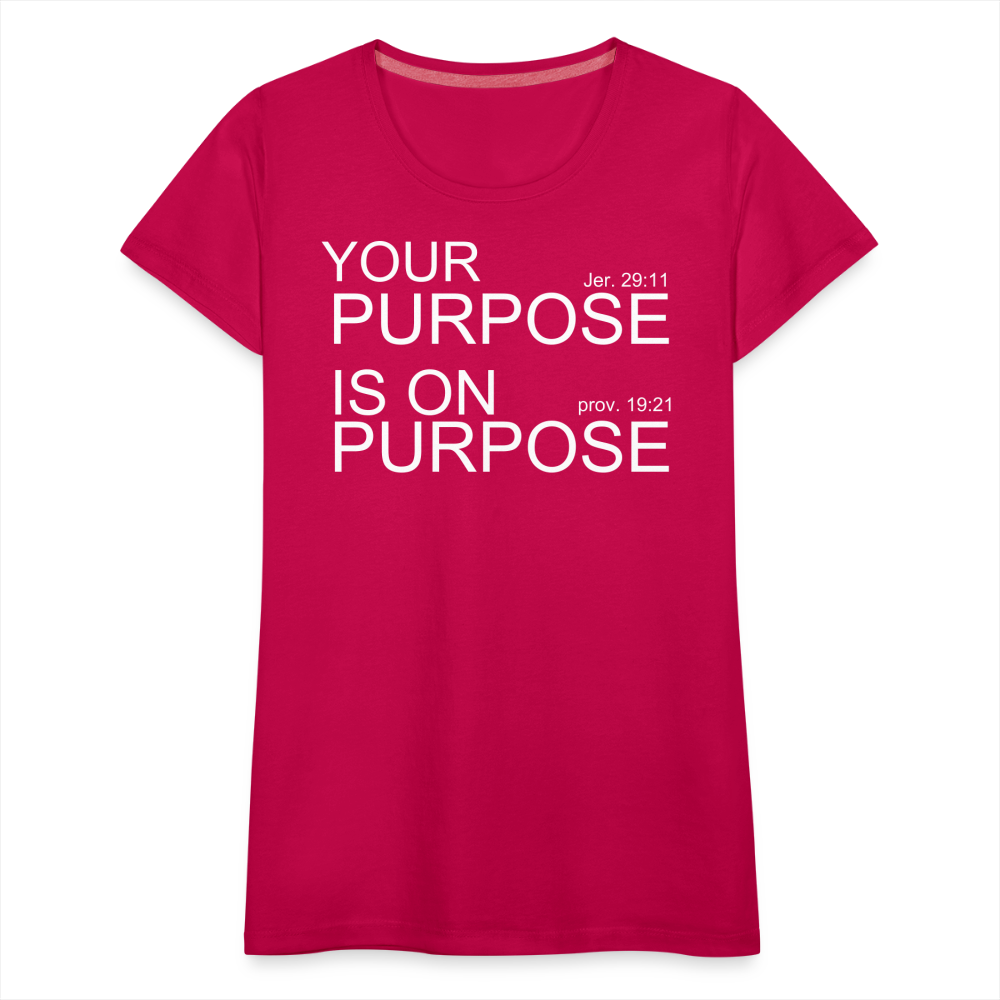 Purpose X2 Women’s Premium T-Shirt - dark pink