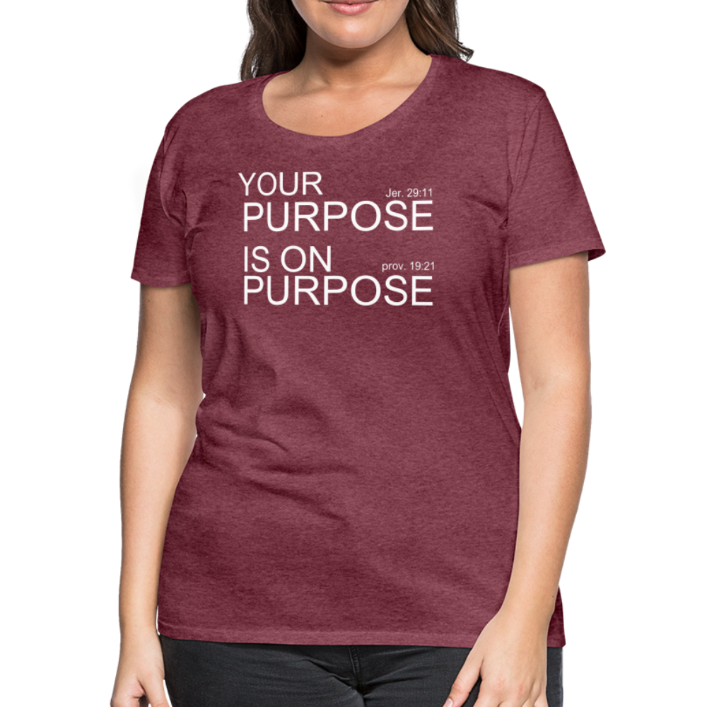 Purpose X2 Women’s Premium T-Shirt - heather burgundy