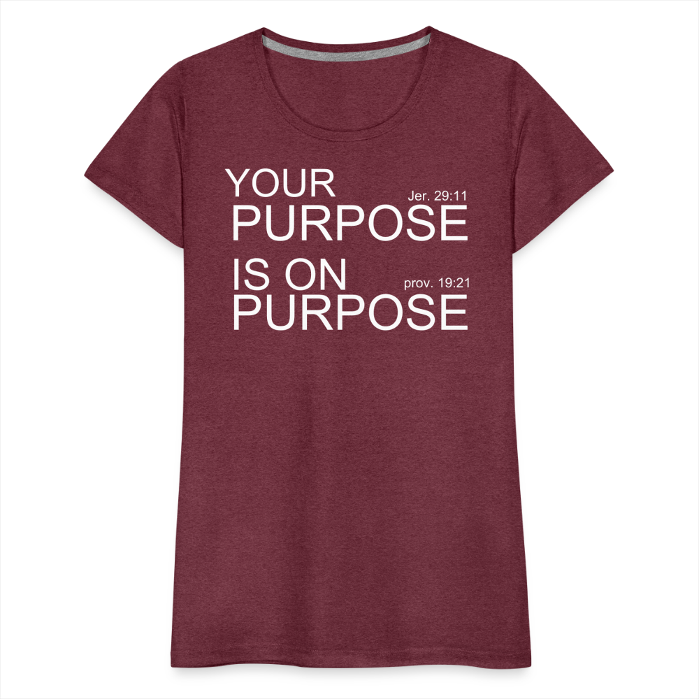 Purpose X2 Women’s Premium T-Shirt - heather burgundy