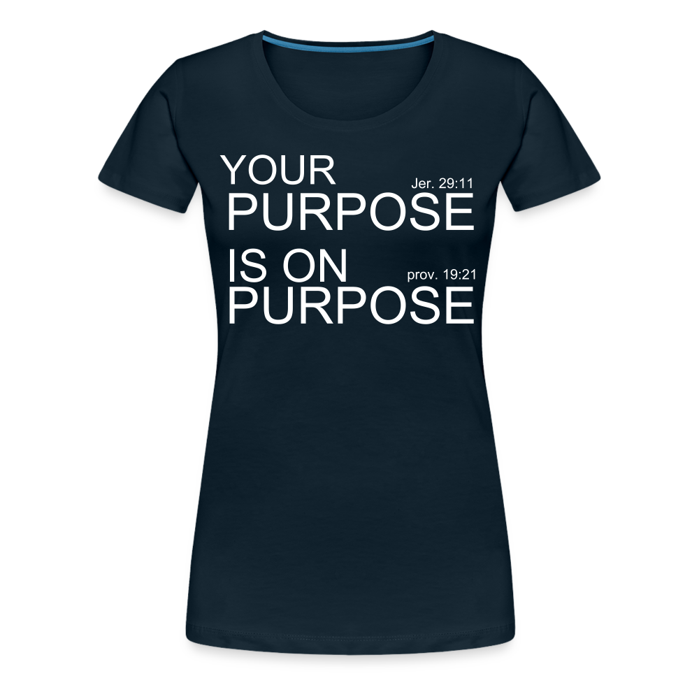 Purpose X2 Women’s Premium T-Shirt - deep navy