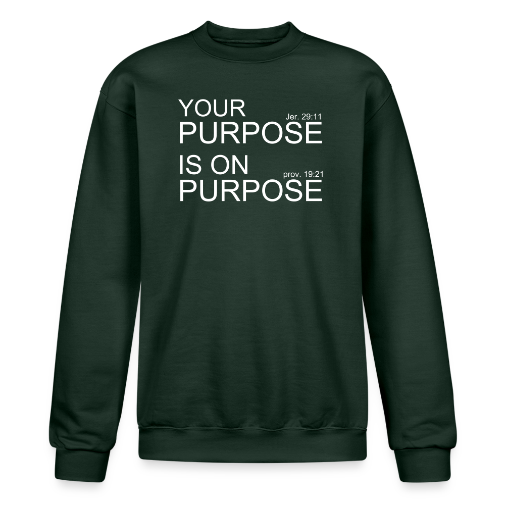 Purpose X2 Champion Unisex Powerblend Sweatshirt - Dark Green