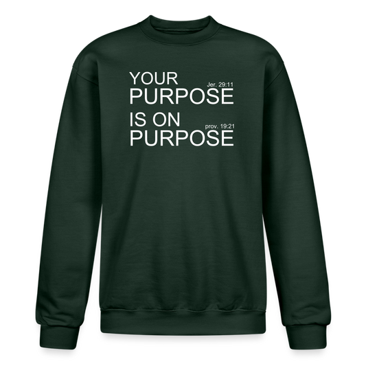 Purpose X2 Champion Unisex Powerblend Sweatshirt - Dark Green