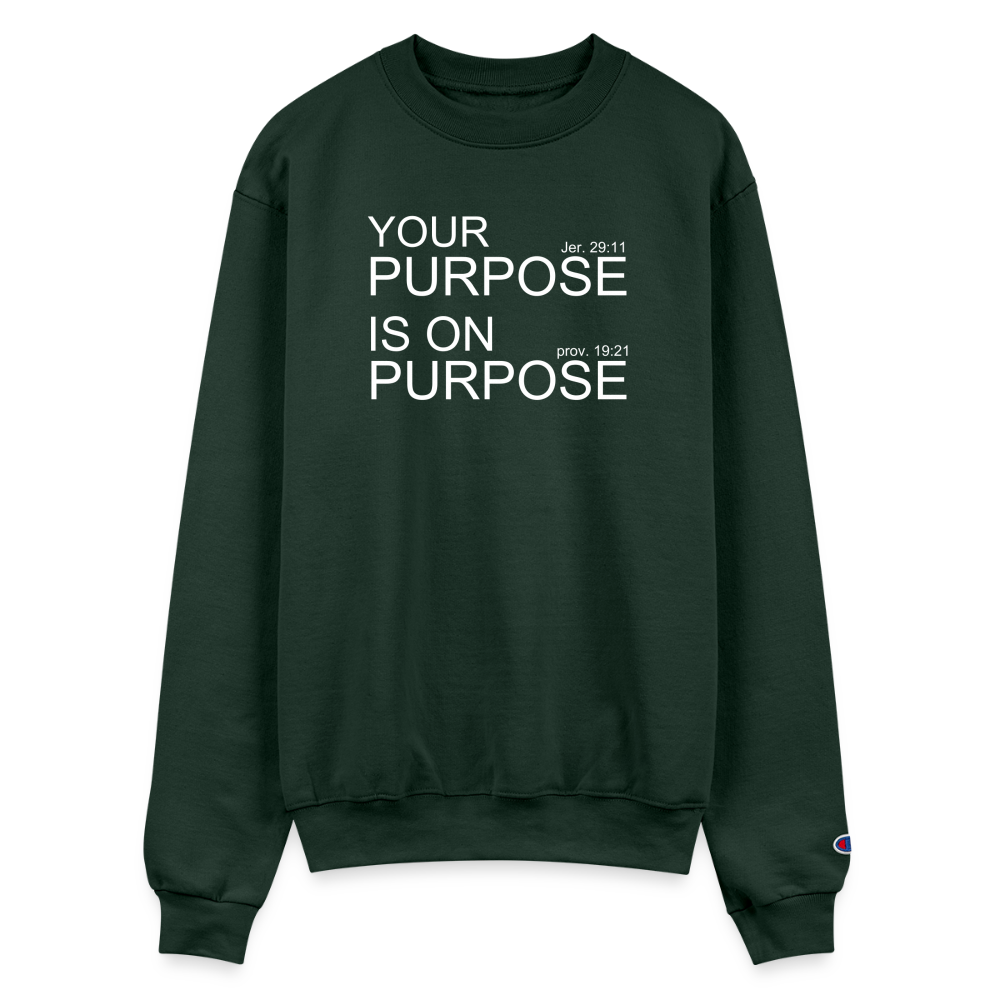 Purpose X2 Champion Unisex Powerblend Sweatshirt - Dark Green