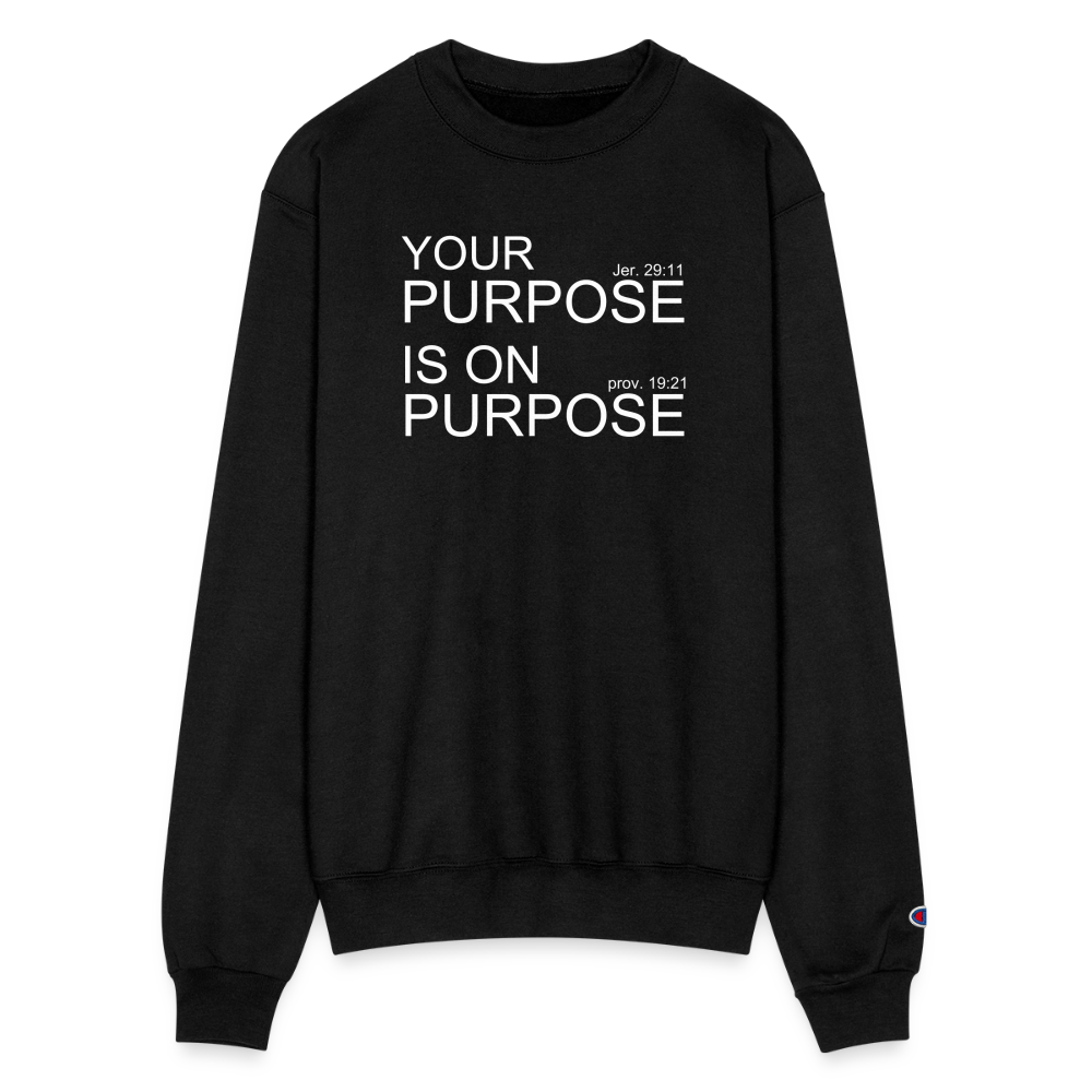 Purpose X2 Champion Unisex Powerblend Sweatshirt - black