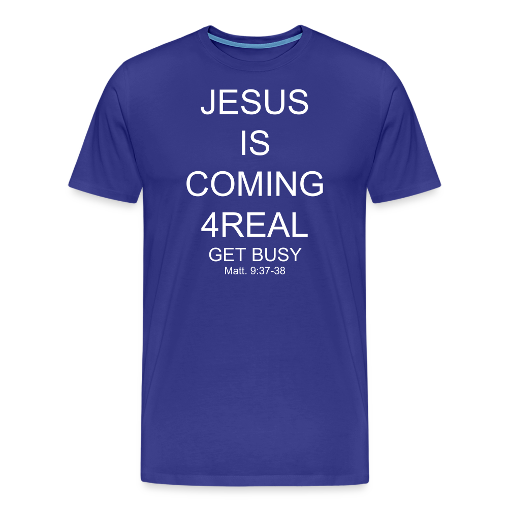 Get Busy Men's Premium T-Shirt - royal blue