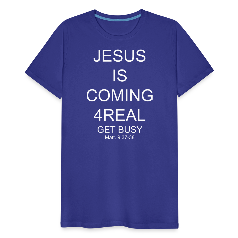 Get Busy Men's Premium T-Shirt - royal blue