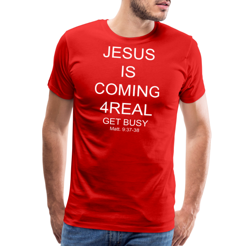 Get Busy Men's Premium T-Shirt - red