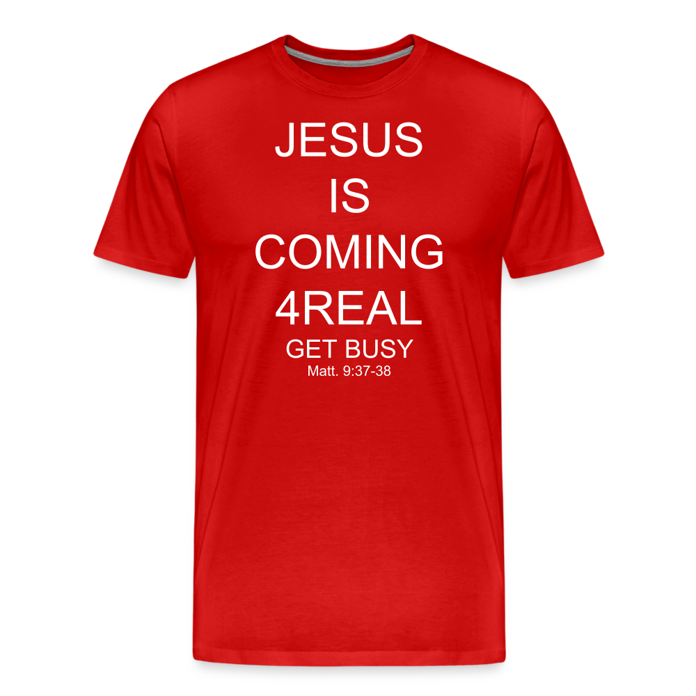 Get Busy Men's Premium T-Shirt - red