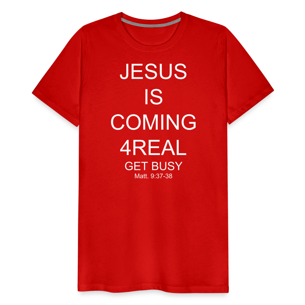 Get Busy Men's Premium T-Shirt - red