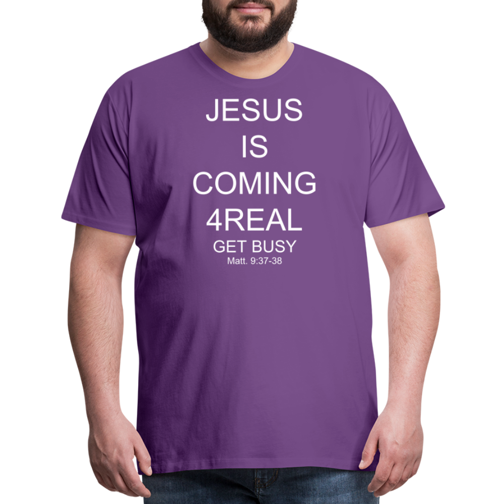 Get Busy Men's Premium T-Shirt - purple