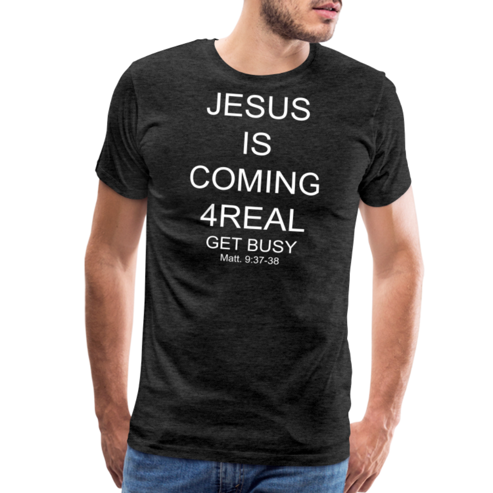 Get Busy Men's Premium T-Shirt - charcoal grey