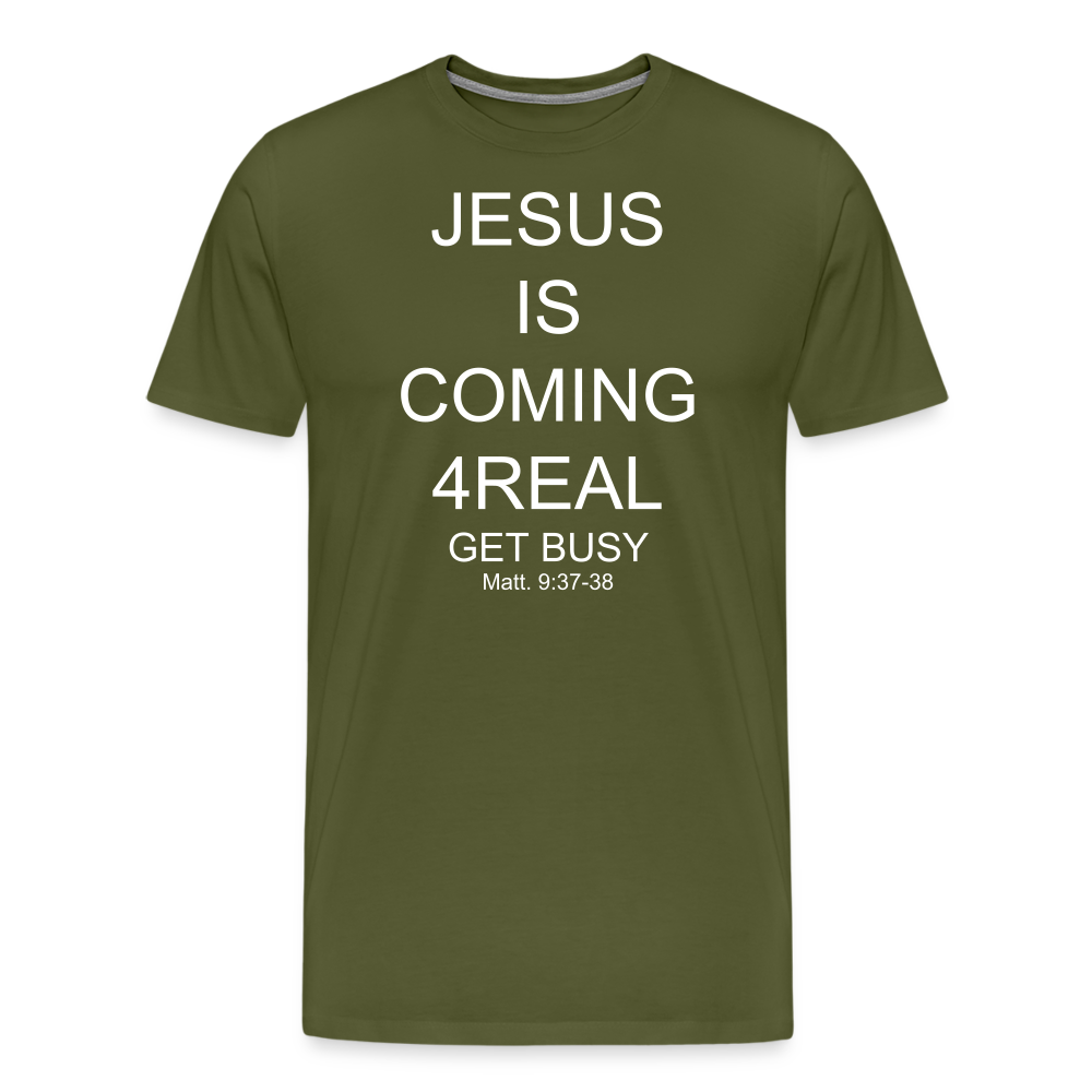 Get Busy Men's Premium T-Shirt - olive green