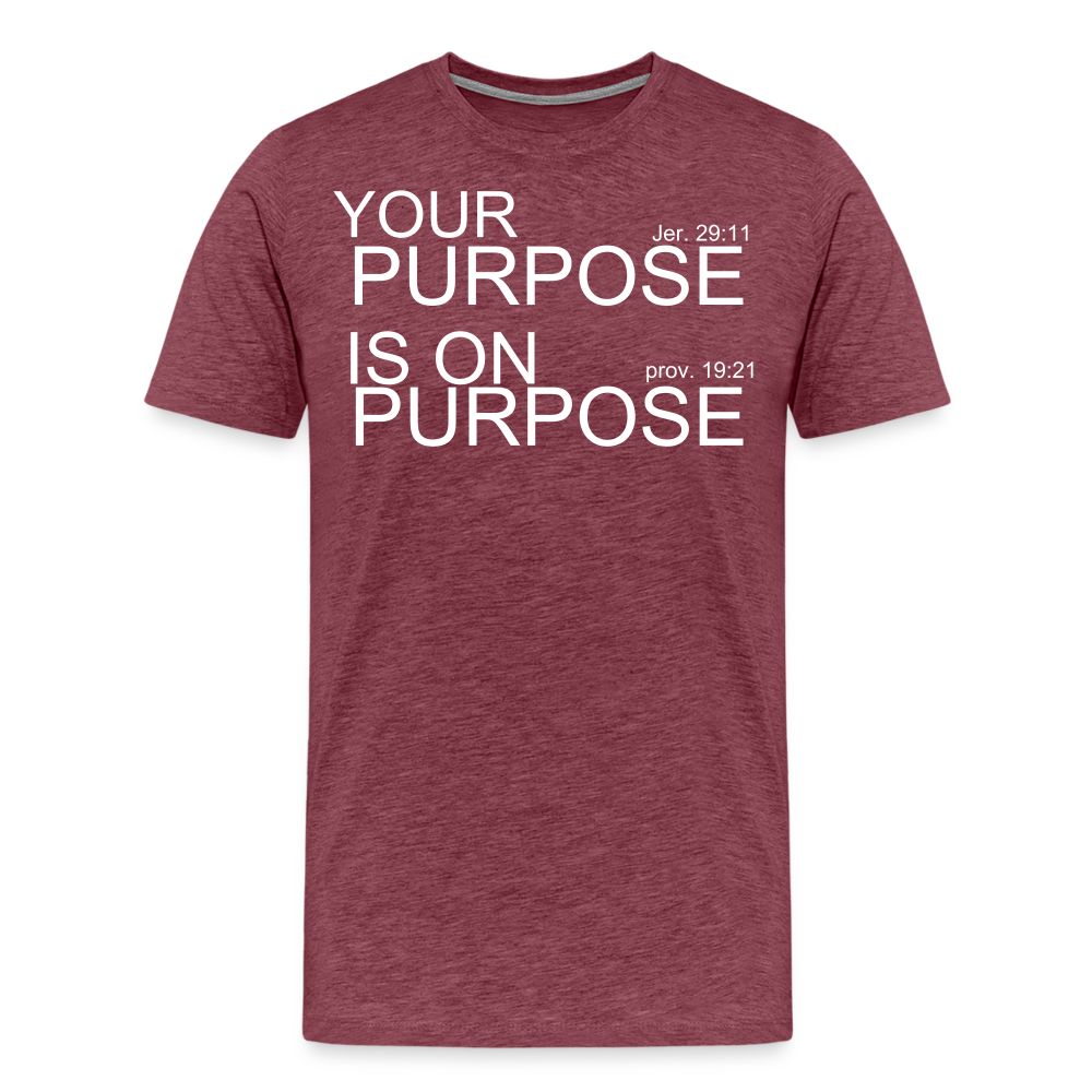 Purpose X2 Men's Premium T-Shirt - heather burgundy
