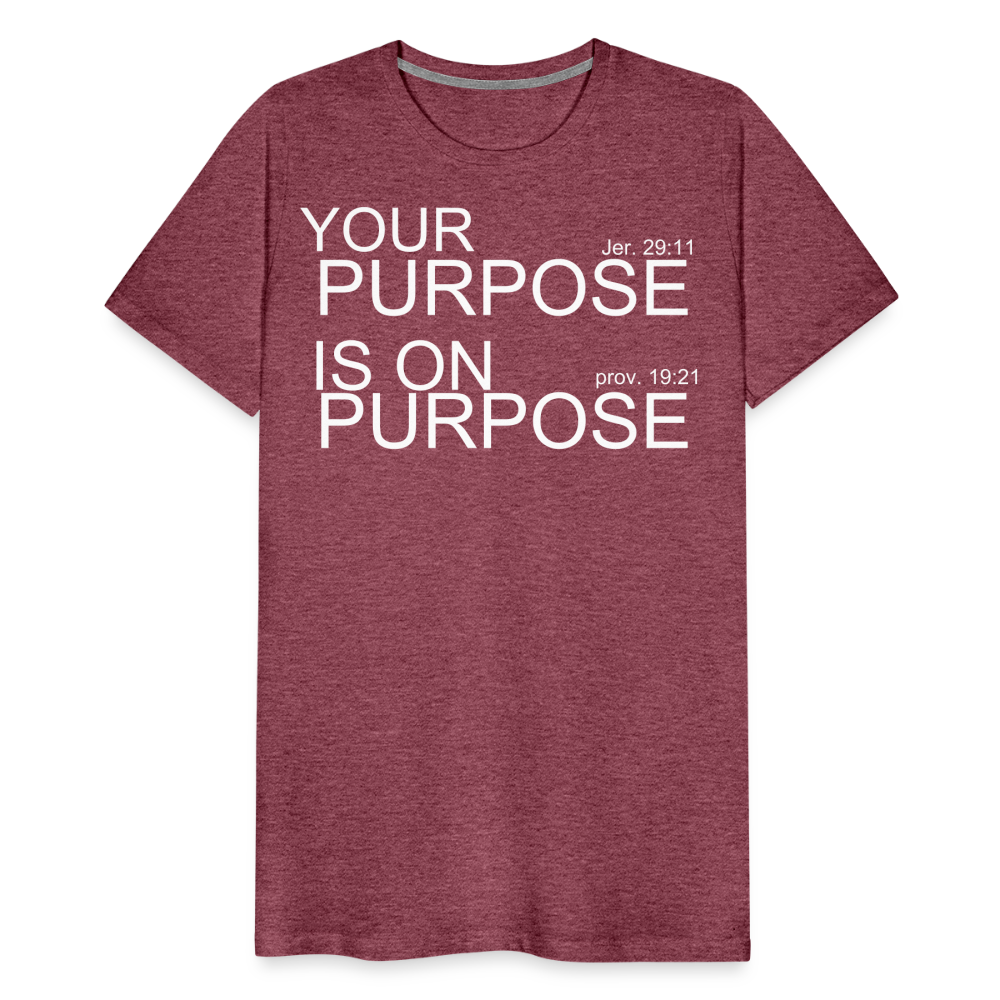 Purpose X2 Men's Premium T-Shirt - heather burgundy
