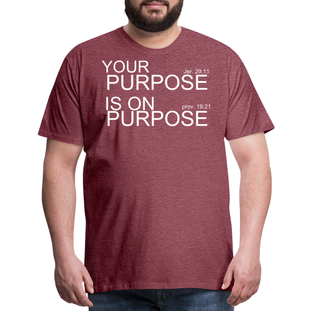 Purpose X2 Men's Premium T-Shirt - heather burgundy