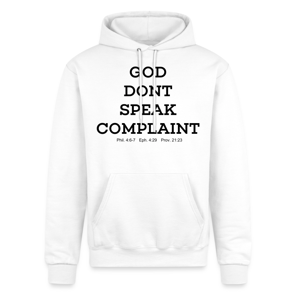Don't Complain Champion Unisex Powerblend Hoodie - white