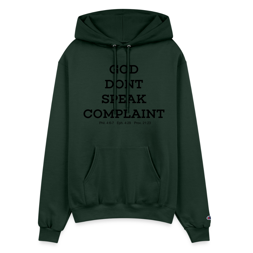 Don't Complain Champion Unisex Powerblend Hoodie - Dark Green