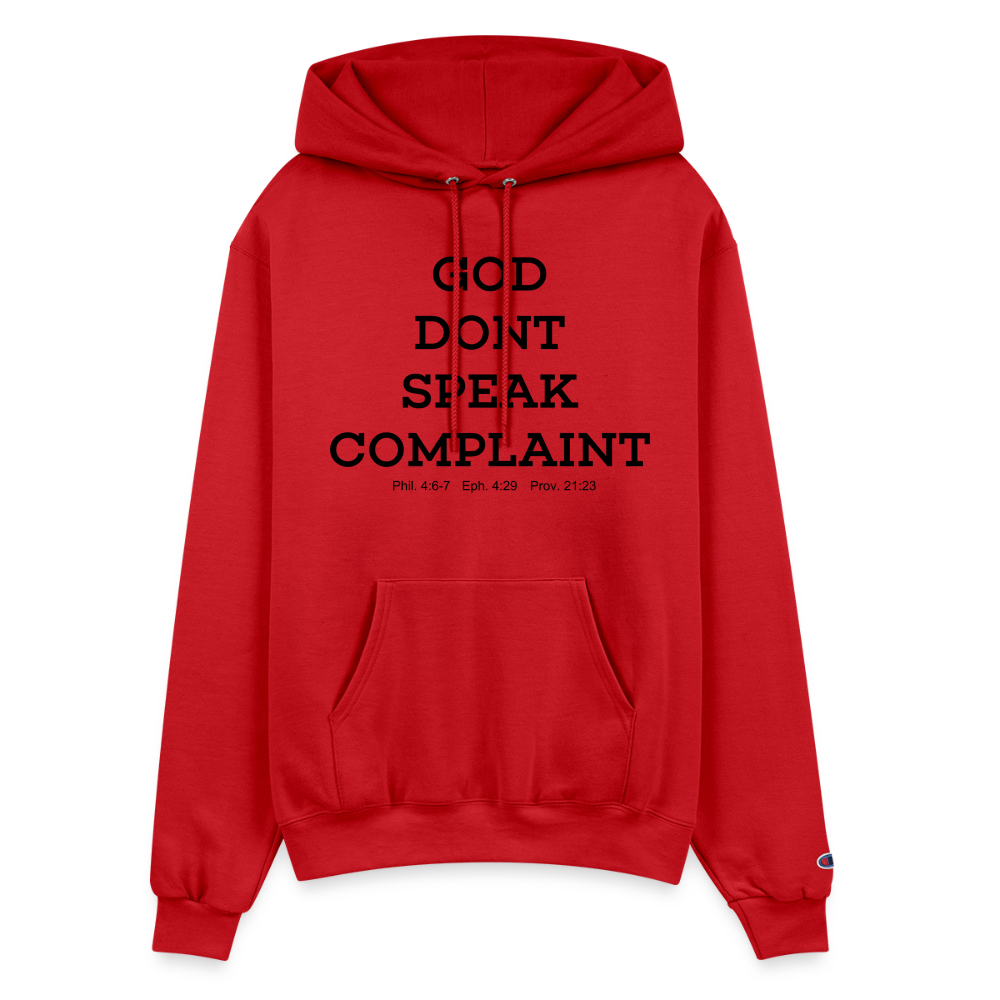 Don't Complain Champion Unisex Powerblend Hoodie - Scarlet