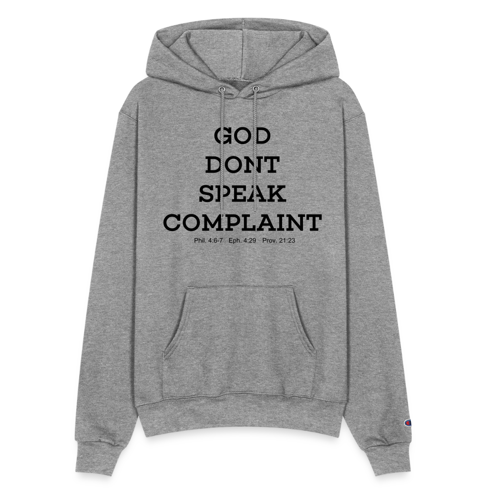 Don't Complain Champion Unisex Powerblend Hoodie - heather gray