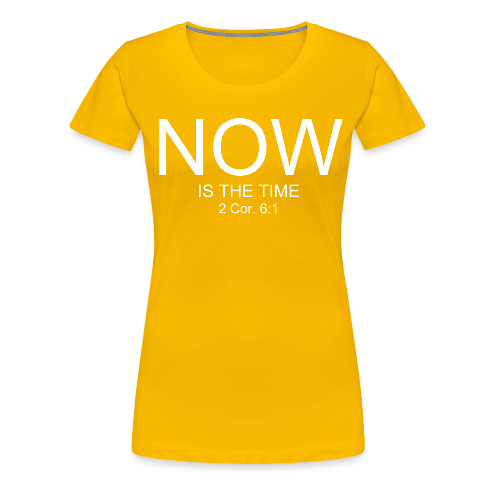 NOW Women’s Premium T-Shirt - sun yellow