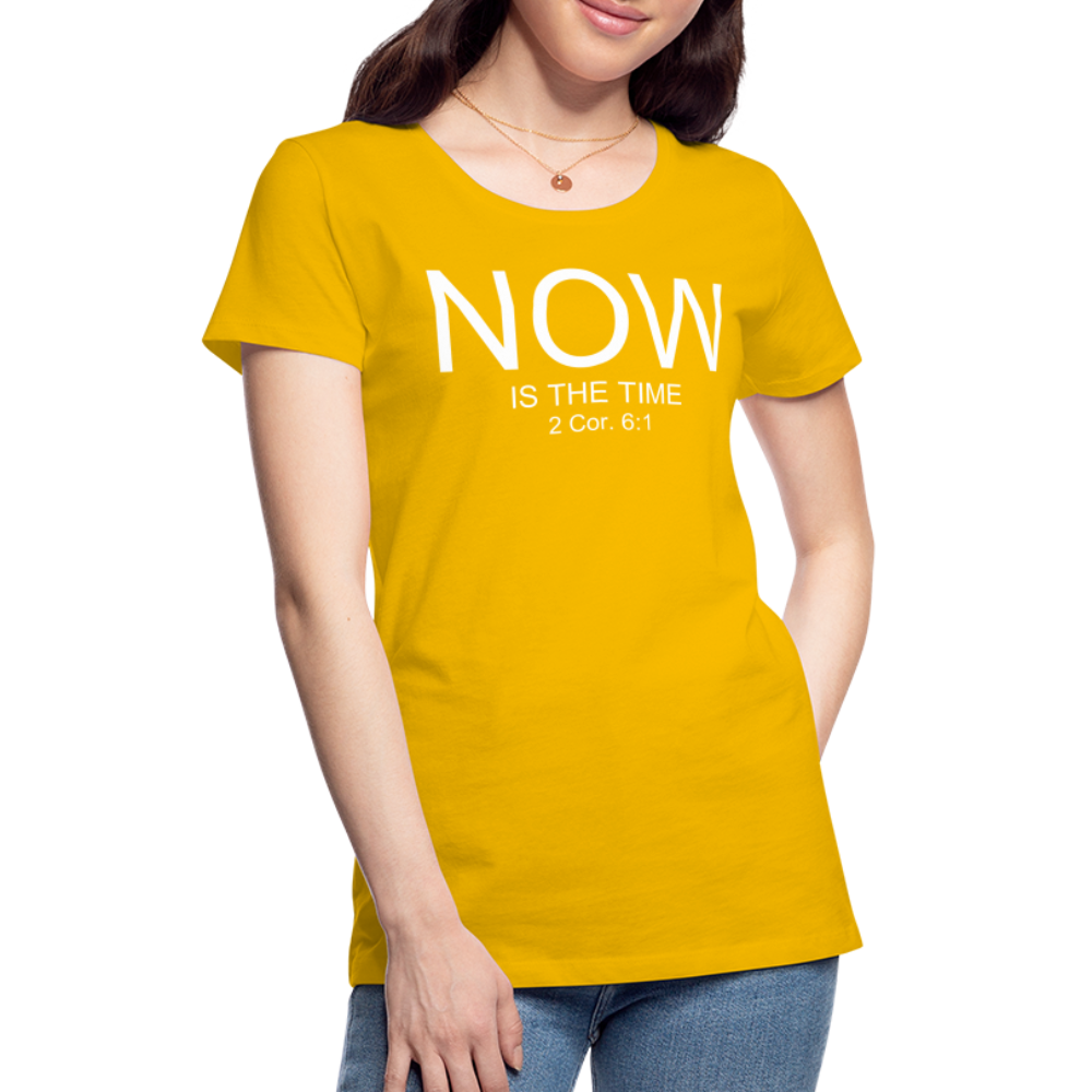 NOW Women’s Premium T-Shirt - sun yellow