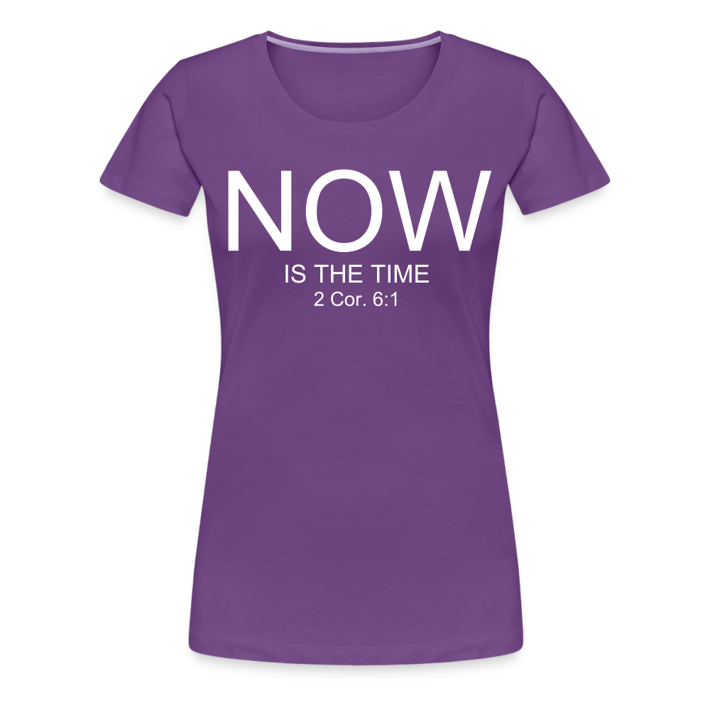 NOW Women’s Premium T-Shirt - purple