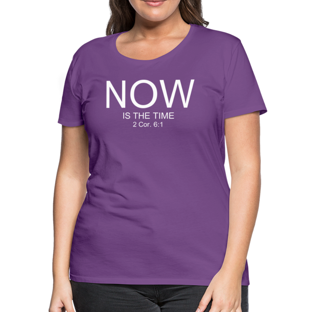 NOW Women’s Premium T-Shirt - purple