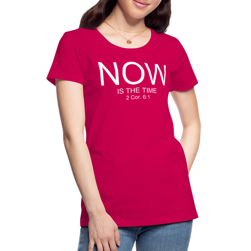 NOW Women’s Premium T-Shirt - dark pink