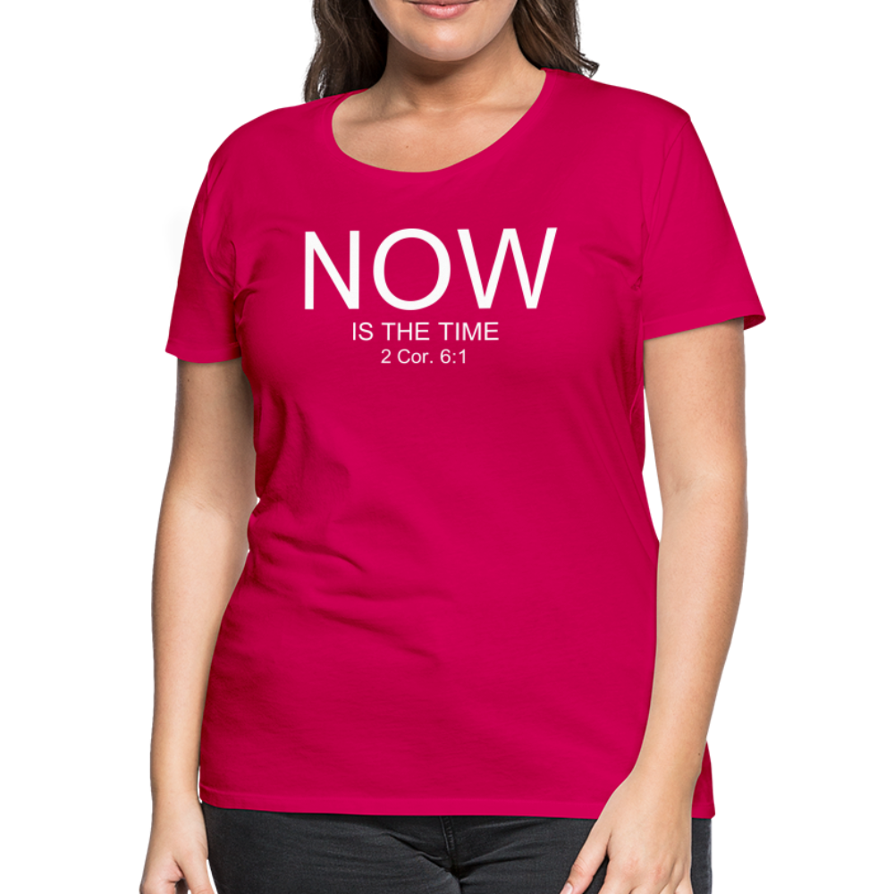 NOW Women’s Premium T-Shirt - dark pink
